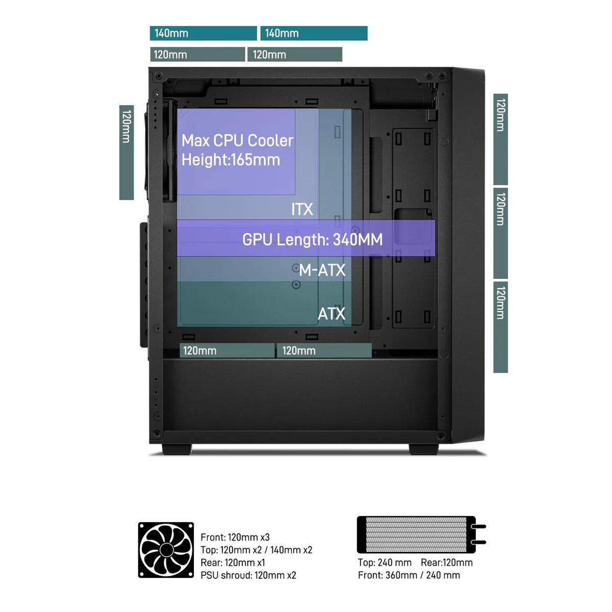DARKROCK EC2 ATX Mid-Tower (Type-C) foto 4