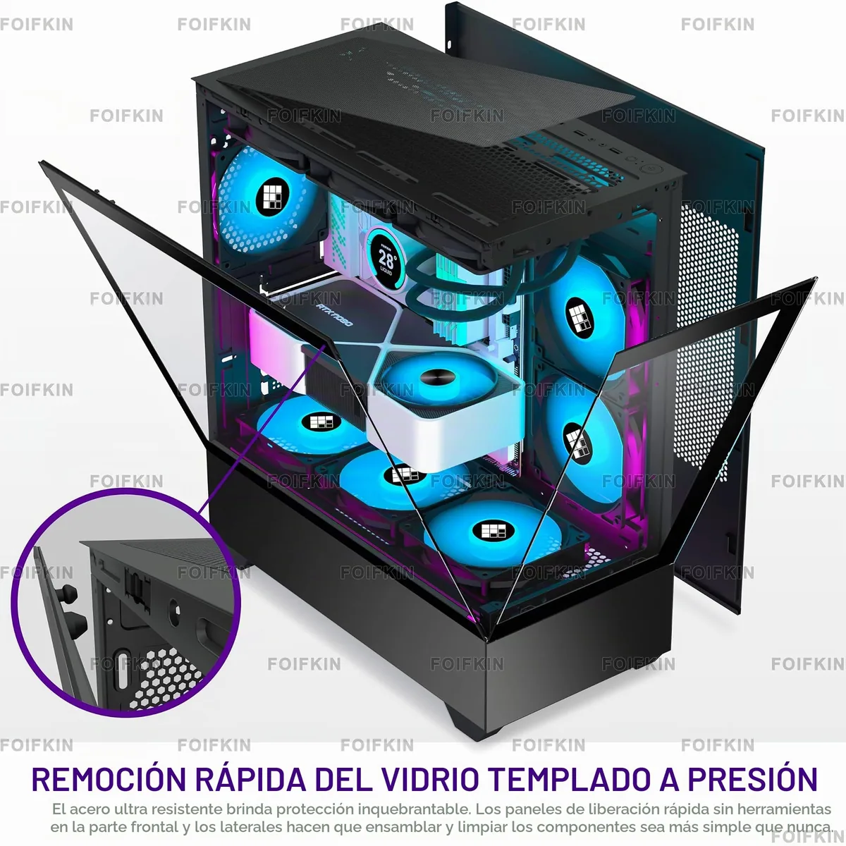 FOIFKIN F1 ATX 6 ventiladores ARGB foto 2