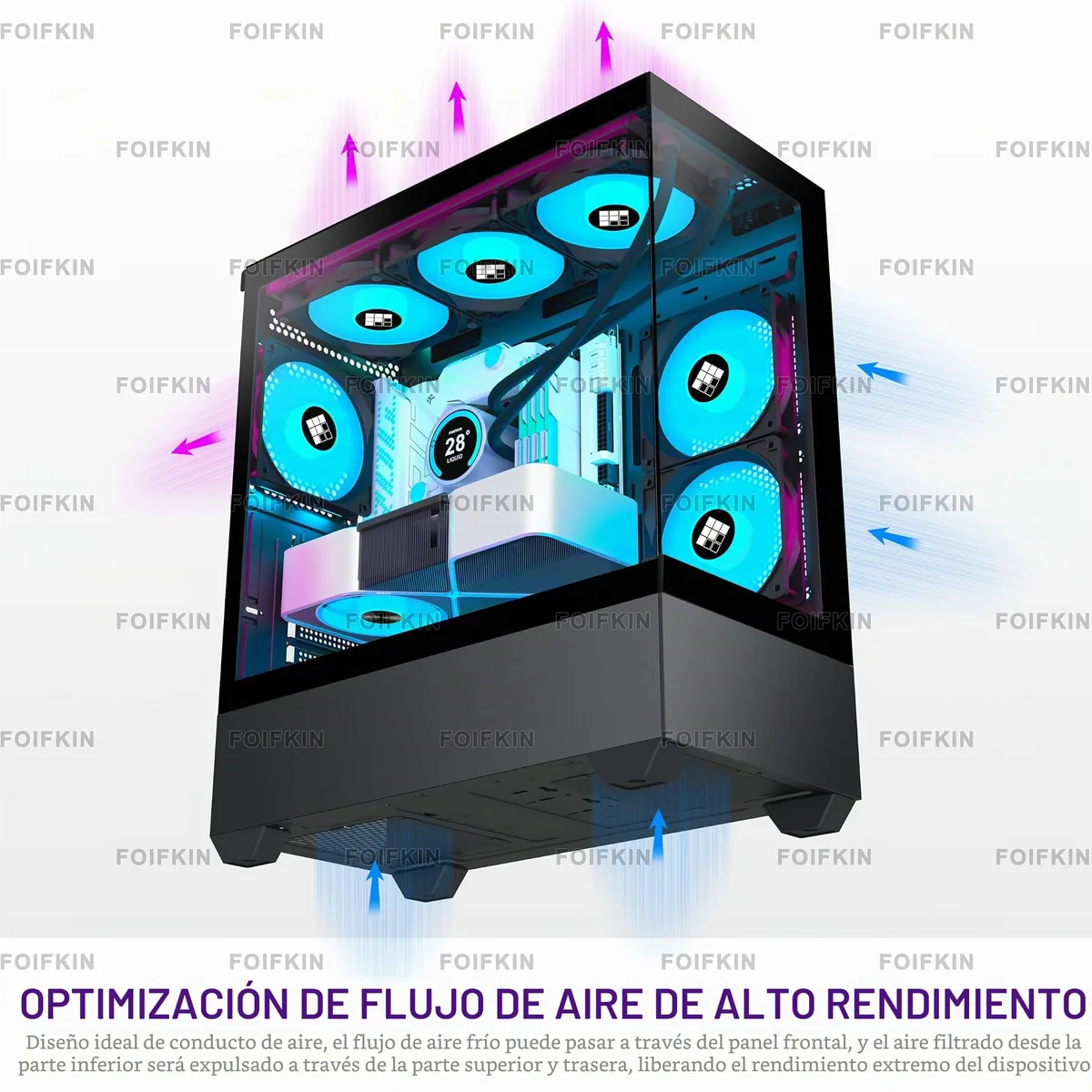 FOIFKIN F1 ATX 6 ventiladores ARGB foto 3