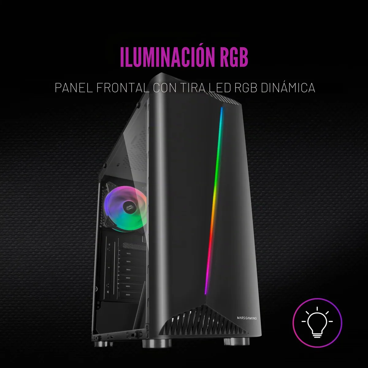 Mars Gaming MCX Caja ATX con Panel de Cristal Templado foto 5