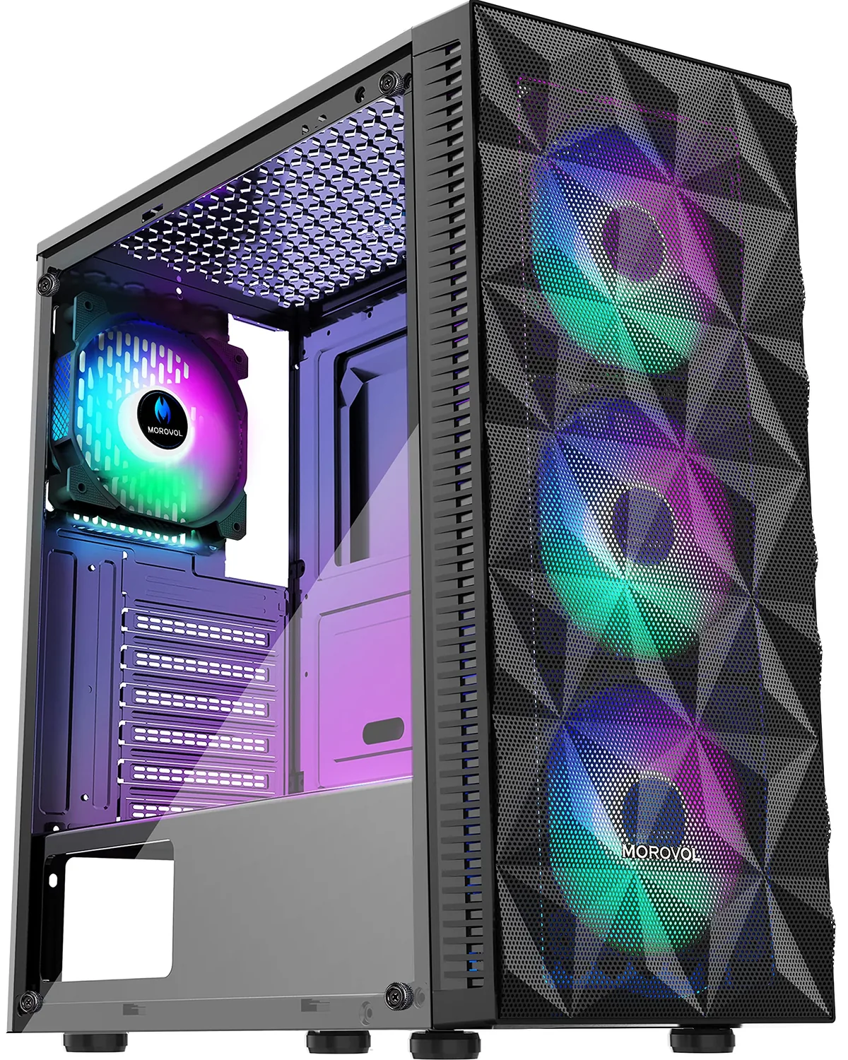 MOROVOL ATX 4 ventiladores RGB