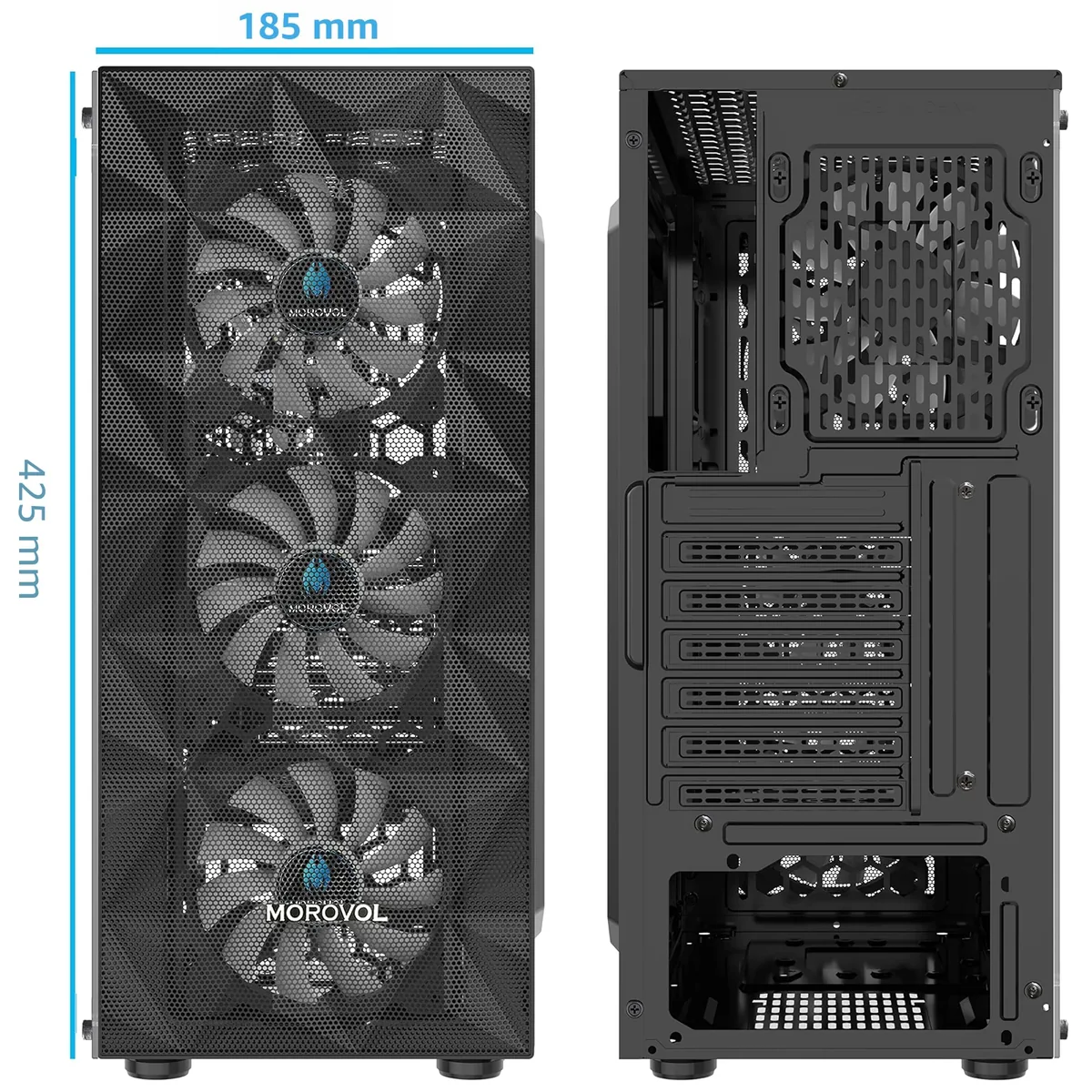 MOROVOL ATX 4 ventiladores RGB foto 6