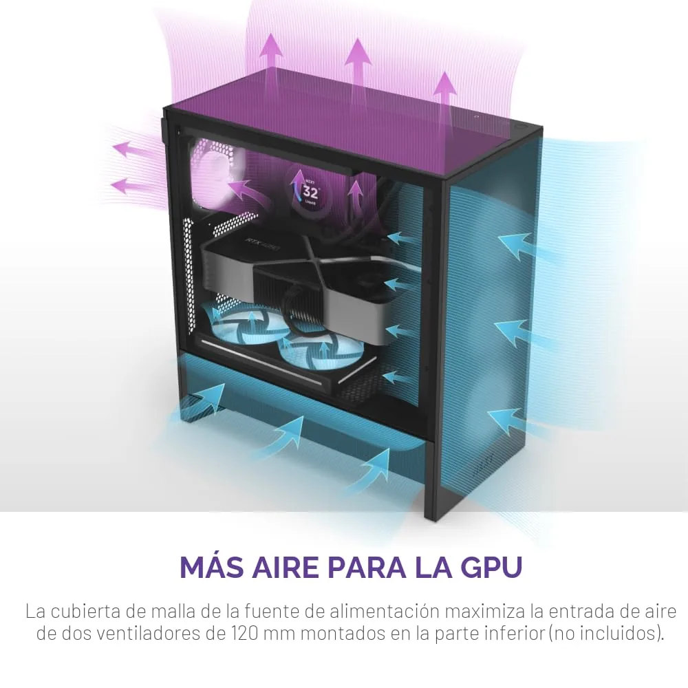NZXT H5 Flow ATX Mid-Tower foto 3