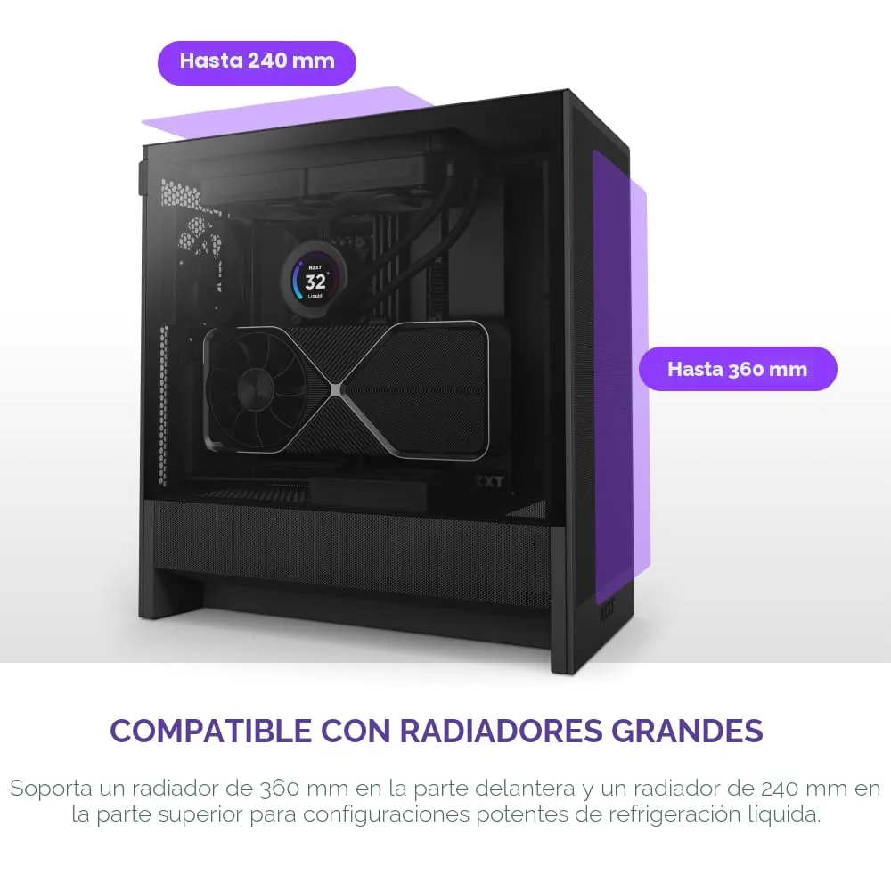 NZXT H5 Flow ATX Mid-Tower foto 4