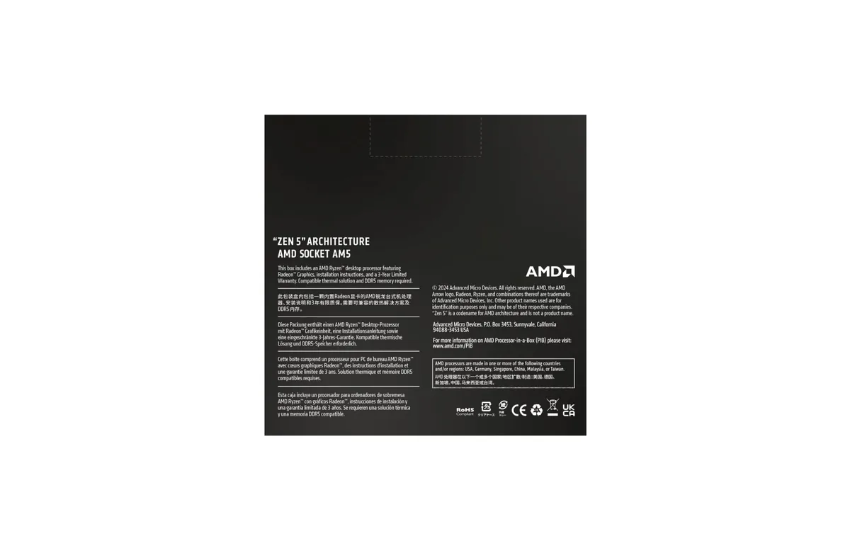 AMD Ryzen 7 9700X (8 núcleos/16 hilos) foto 4
