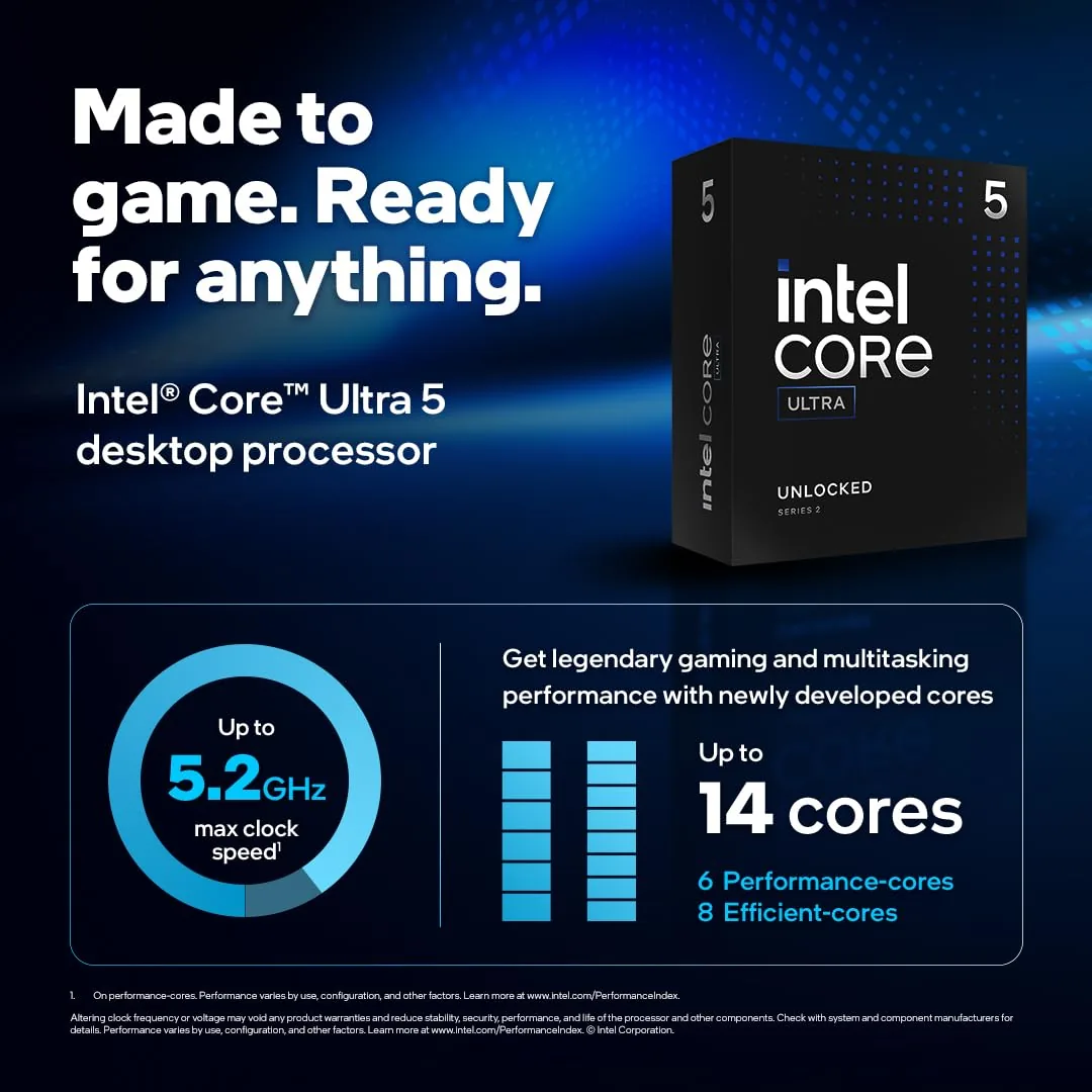 Intel Core Ultra 5 245KF 14 núcleos foto 2