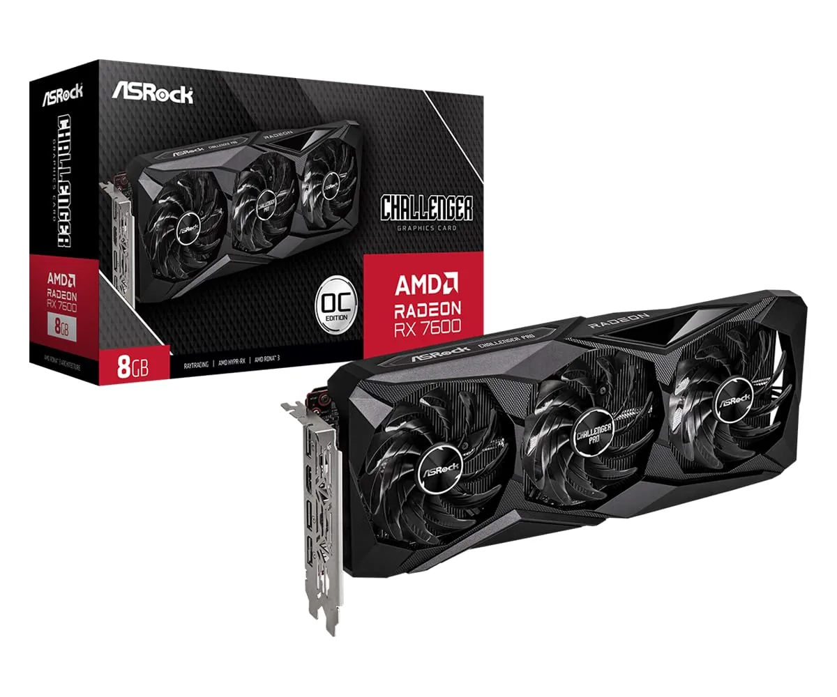 ASRock Radeon RX 7600 Challenger Pro 8GB OC
