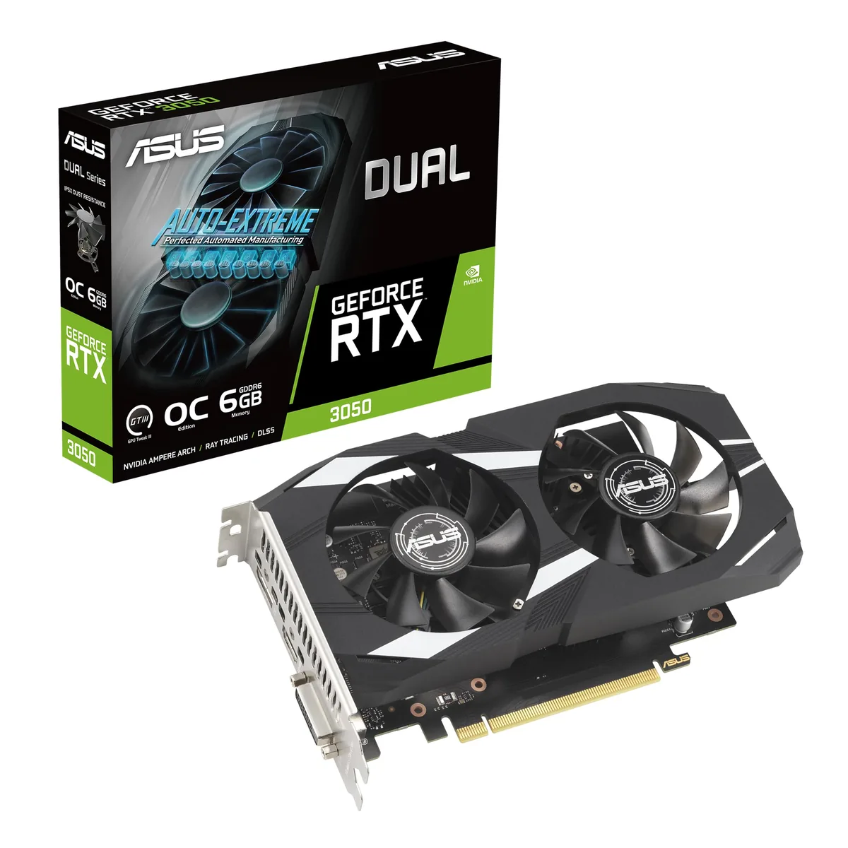 ASUS Dual GeForce RTX 3050 6GB GDDR6 OC
