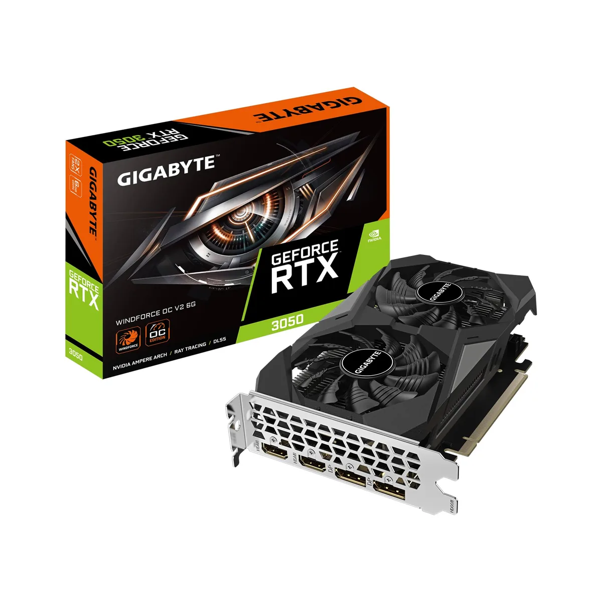 GIGABYTE GeForce RTX 3050 WINDFORCE OC V2 6GB
