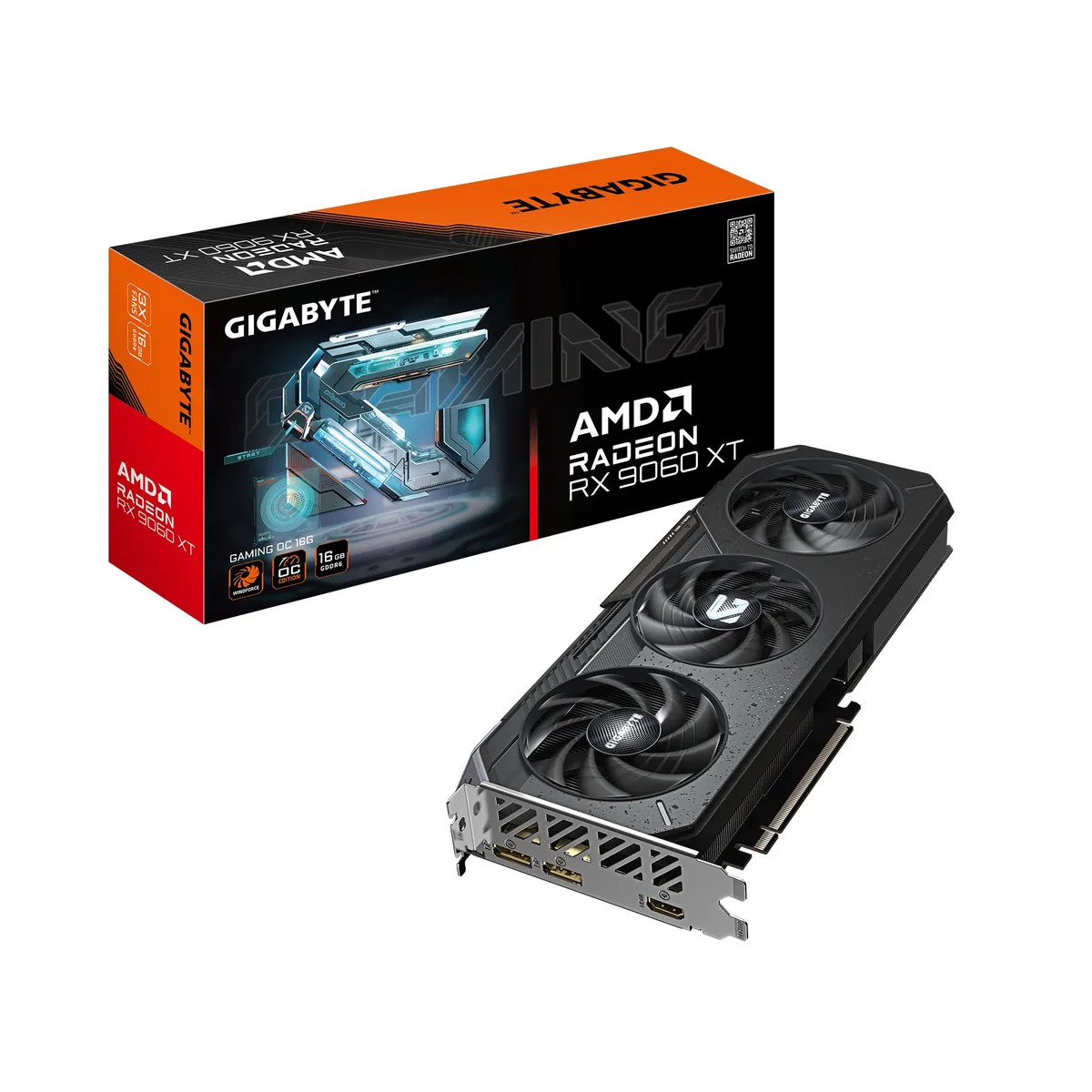 GIGABYTE Radeon RX 9060 XT Gaming OC ICE 16GB