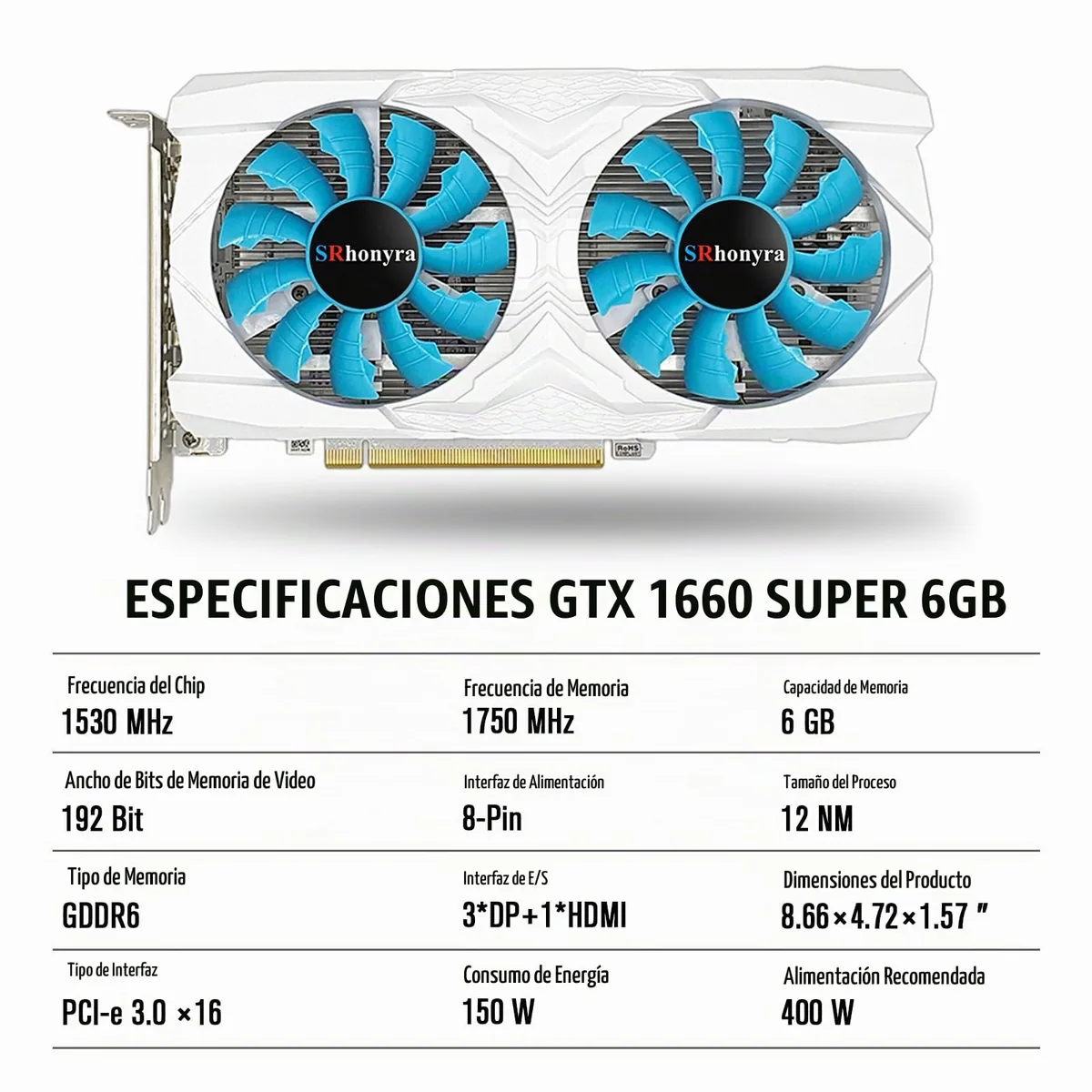 GTX 1660 Super 6GB GDDR5 (entrada) foto 2