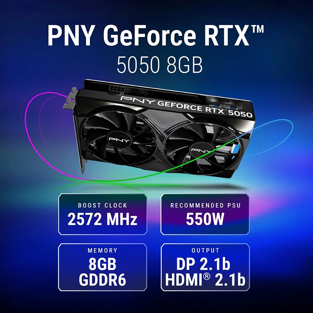 PNY GeForce RTX 5050 Dual Fan 8GB foto 2