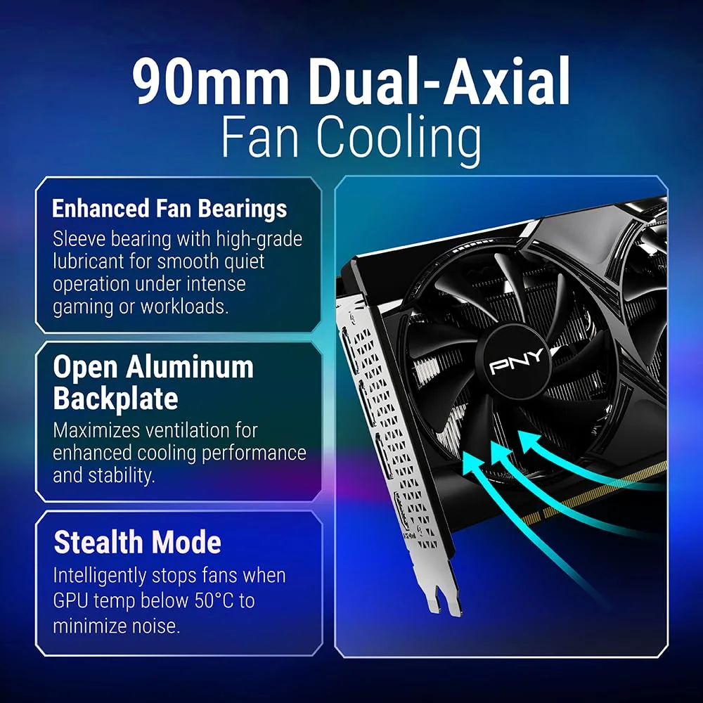 PNY GeForce RTX 5050 Dual Fan 8GB foto 4