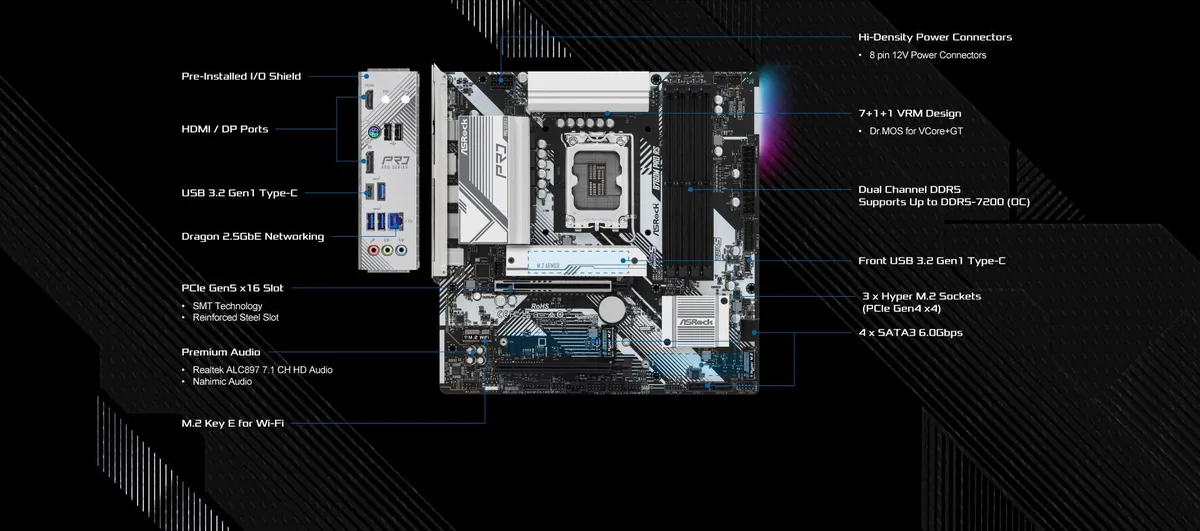 ASRock B760M Pro RS DDR5 foto 6