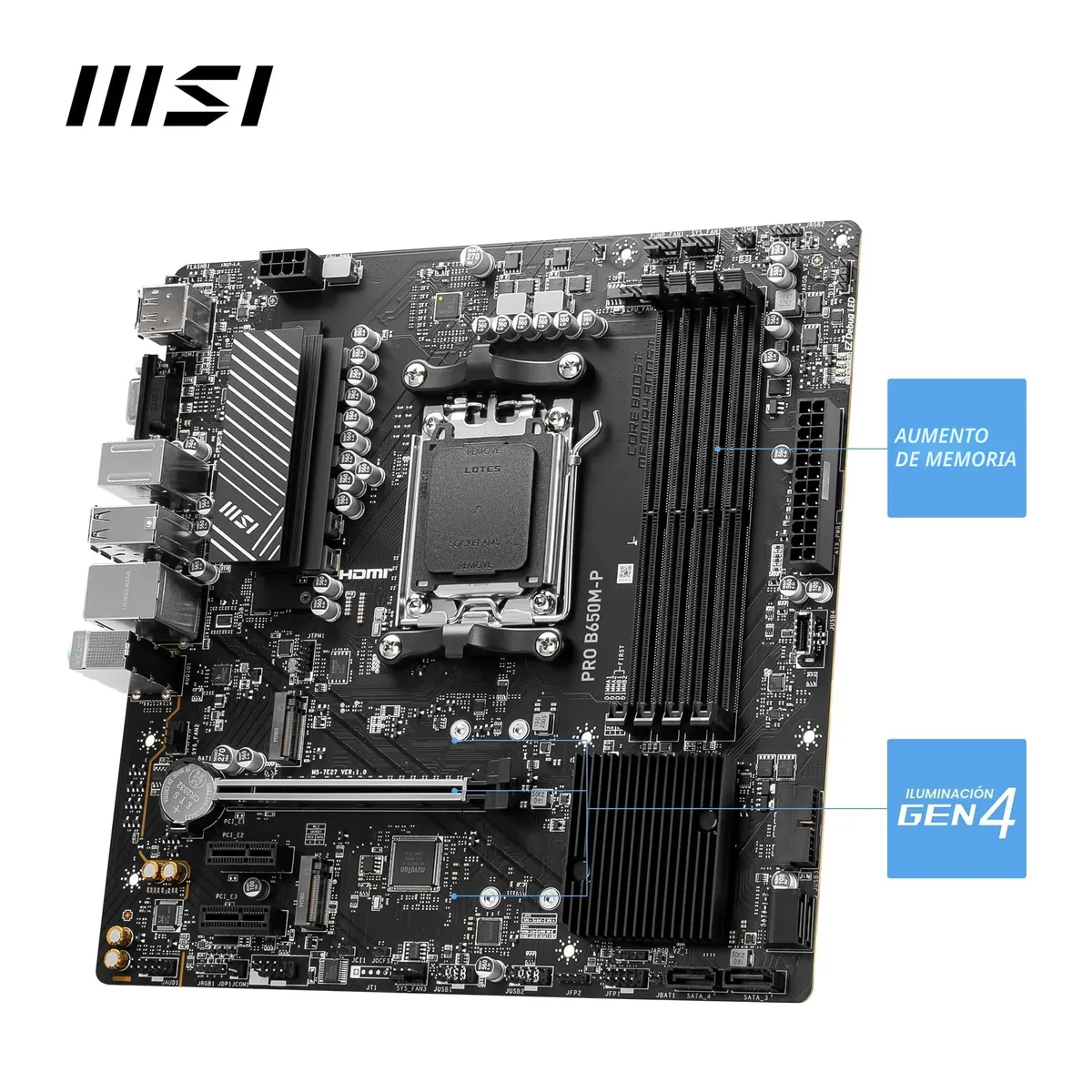 MSI PRO B650M-P V1 mATX (AM5) foto 3