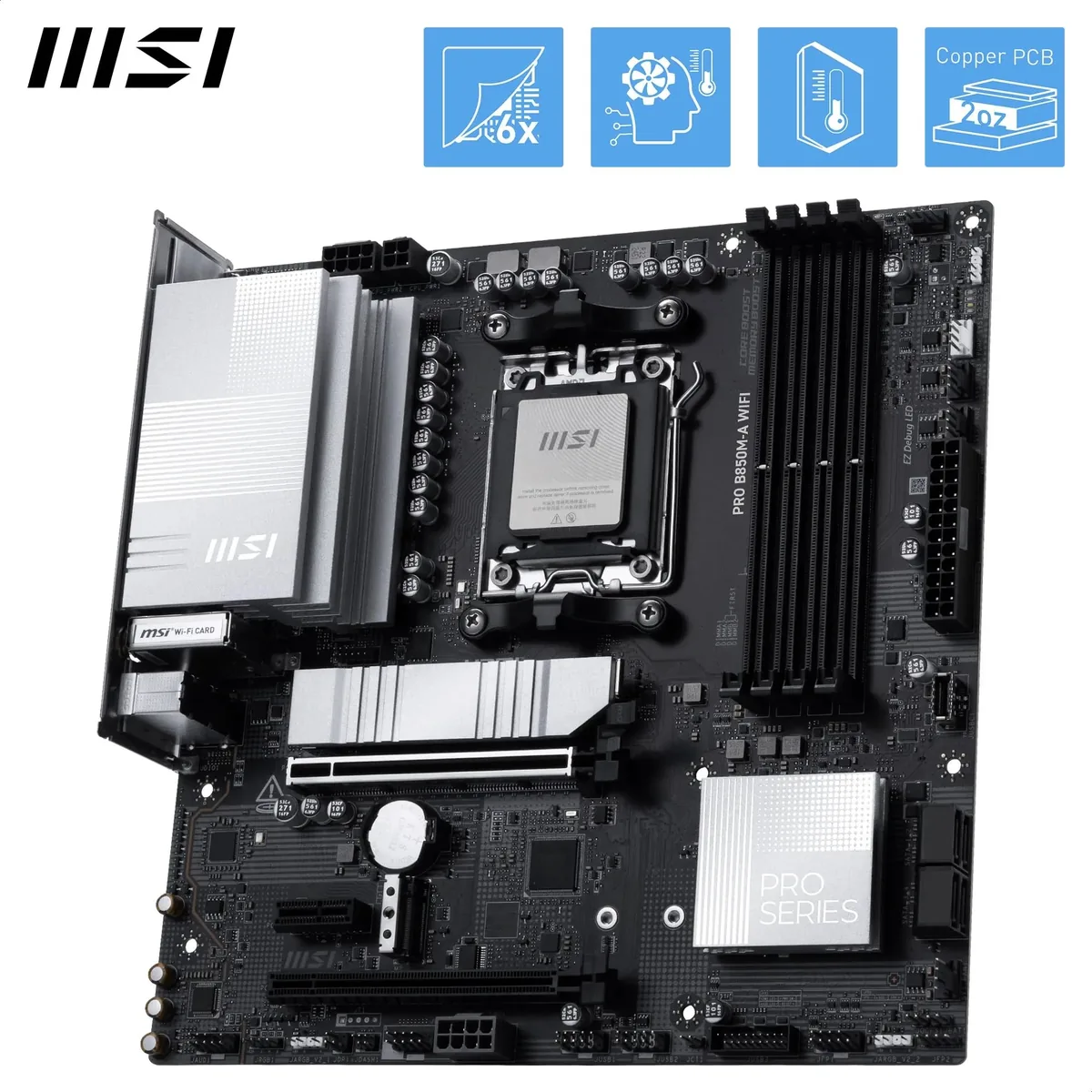 MSI PRO B850M-A WiFi mATX (AM5) foto 4