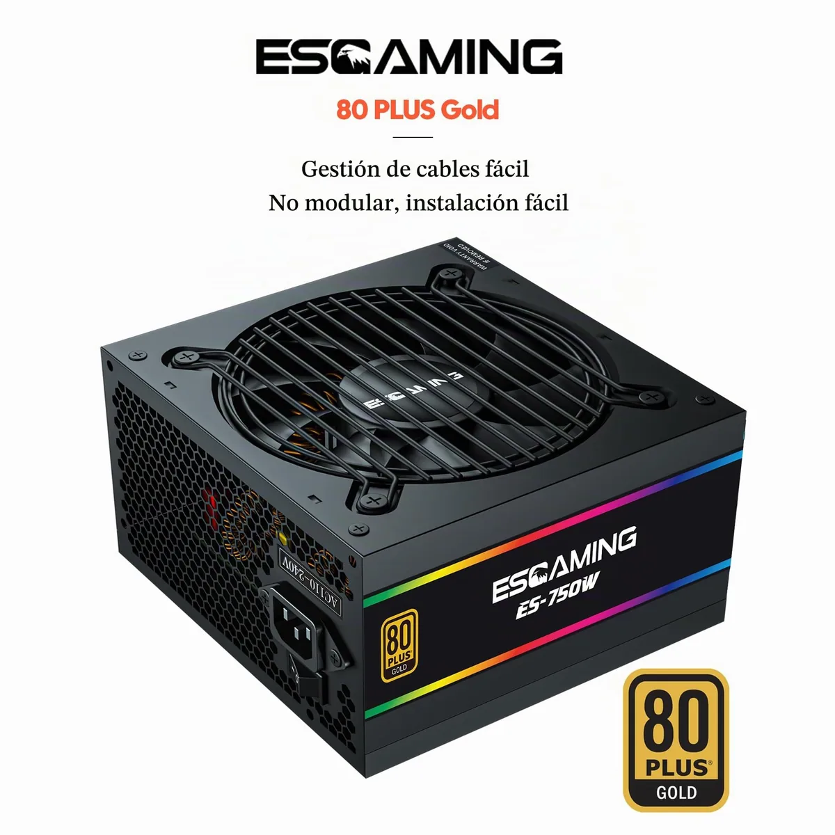 750W 80 Plus Gold Active PFC foto 5