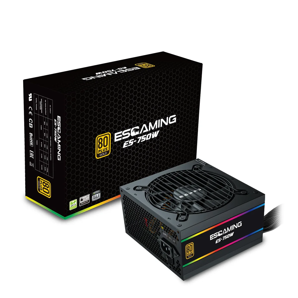 750W 80 Plus Gold Active PFC foto 6
