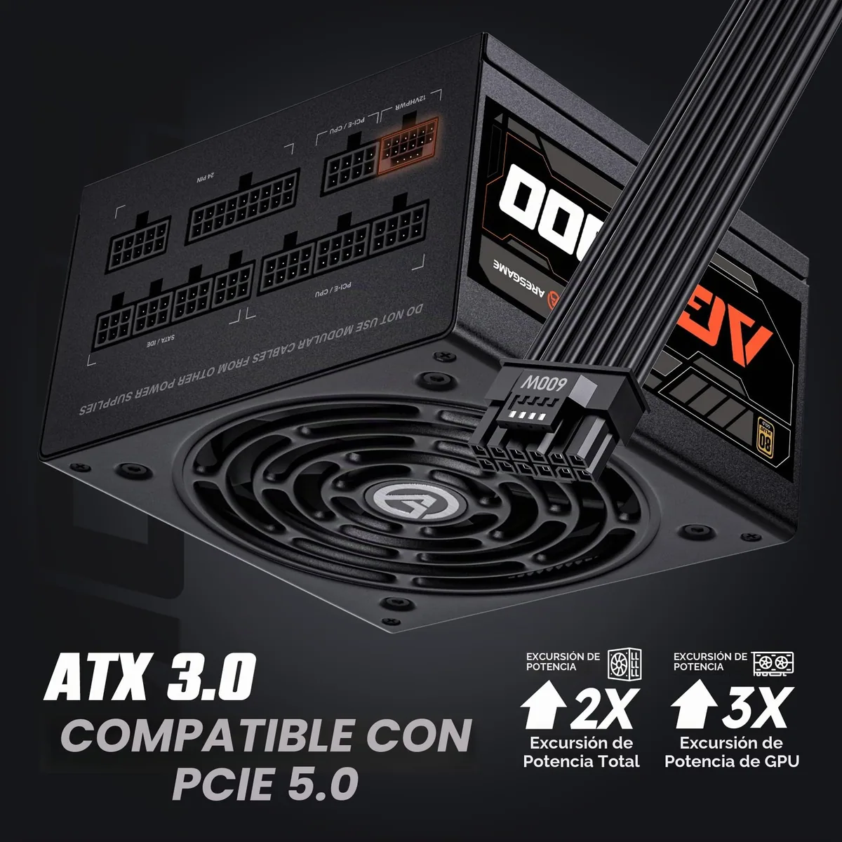 ARESGAME 1300W ATX3.0 PCIe5.0 foto 3