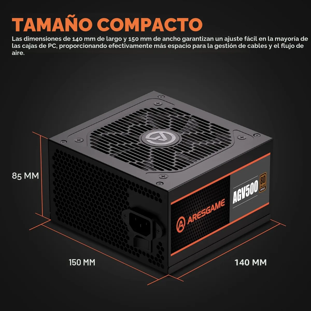 ARESGAME AGV 500W 80+ Bronze foto 5