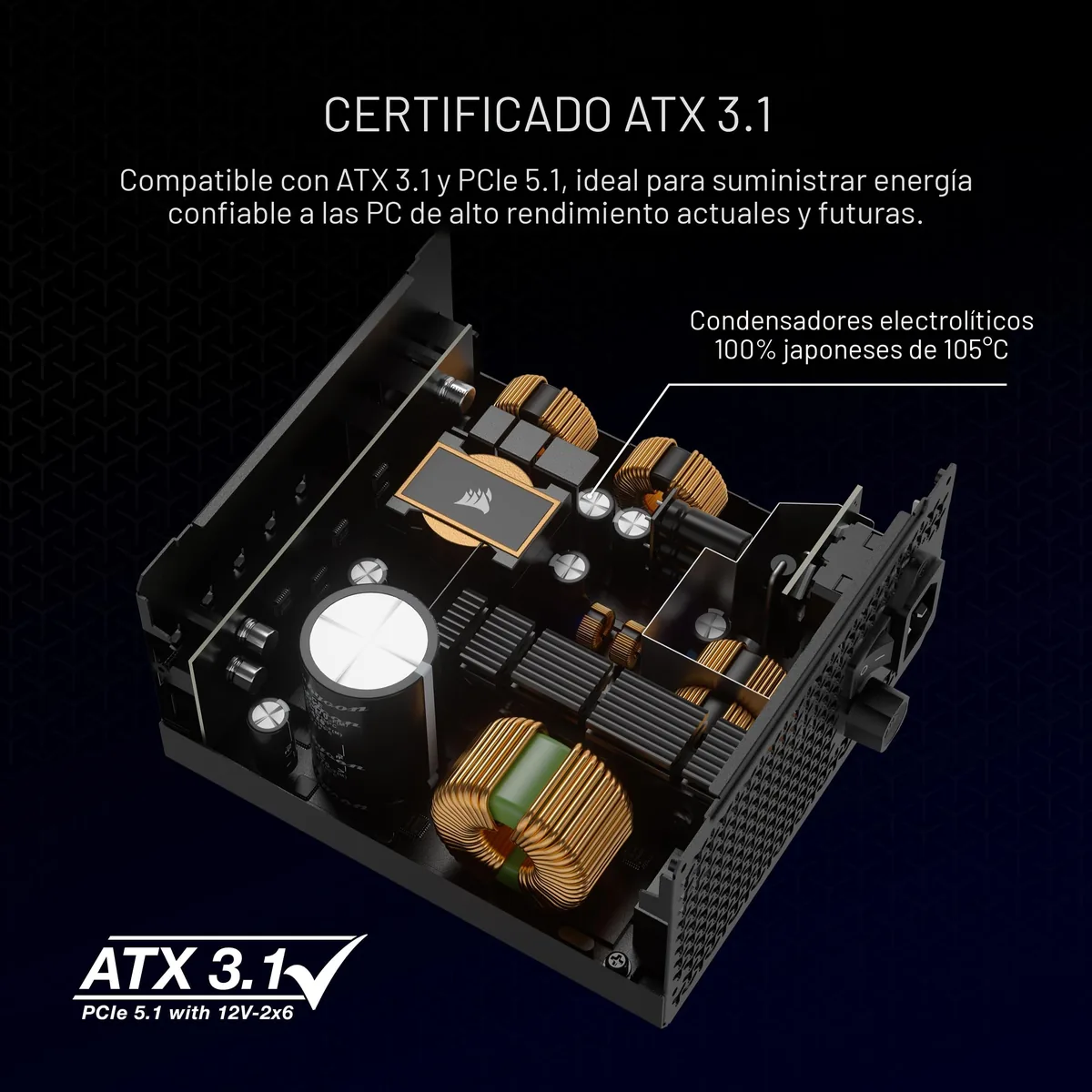 CORSAIR RM850x 850W 80+ Gold ATX3.1 Full Modular foto 4