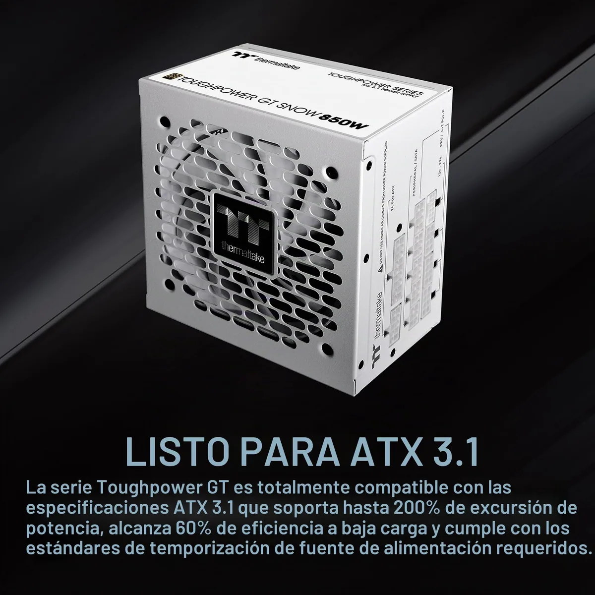 Thermaltake Toughpower GT 850W Snow (blanca) foto 3