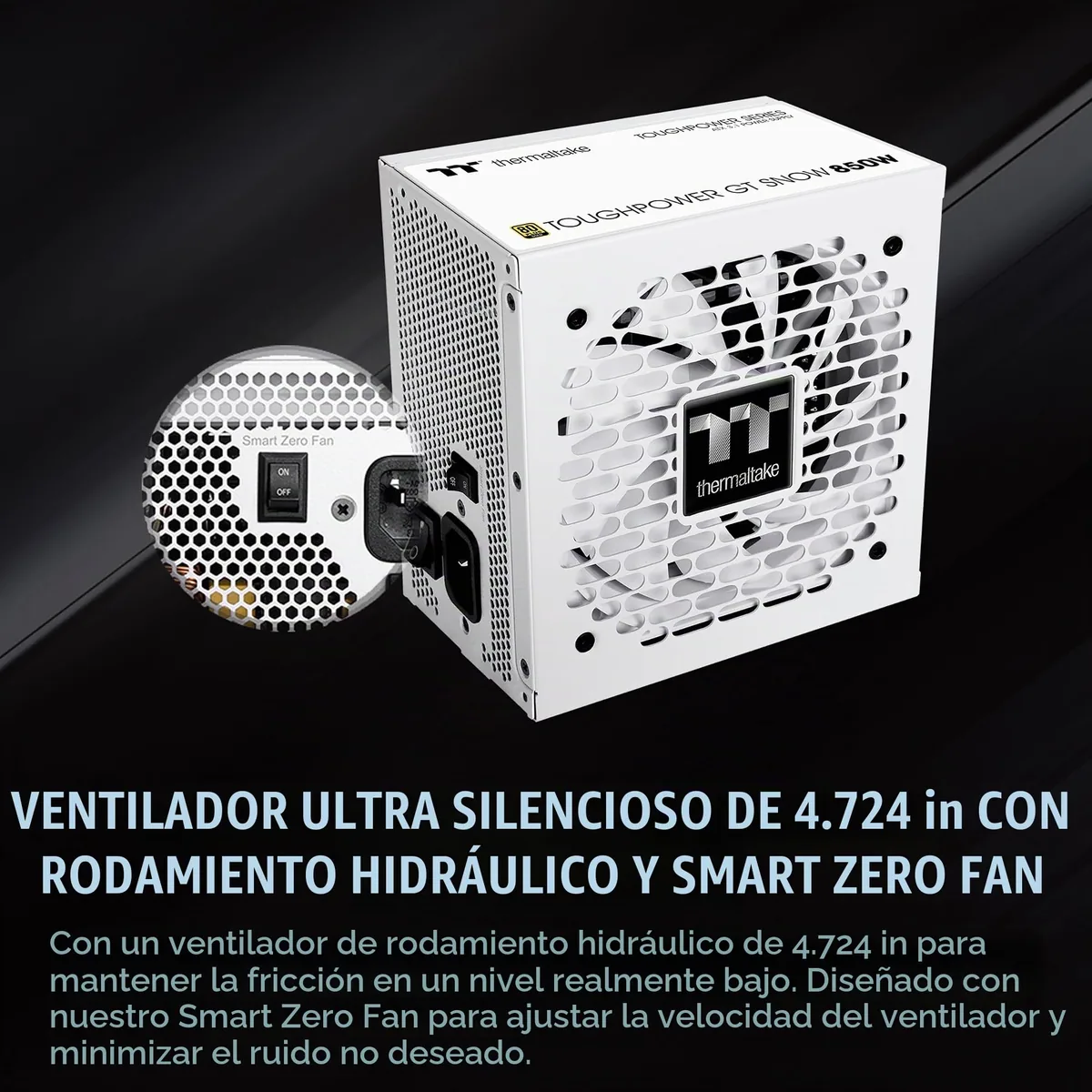 Thermaltake Toughpower GT 850W Snow (blanca) foto 6