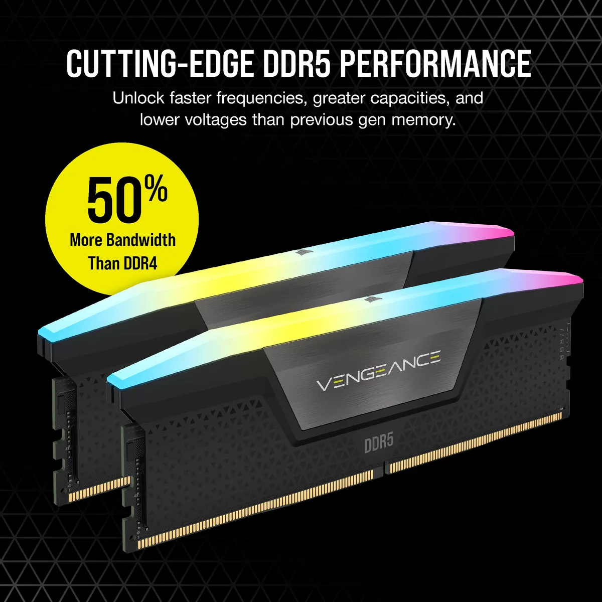 CORSAIR Vengeance RGB DDR5 32GB (2x16GB) 6000MHz CL30 foto 2