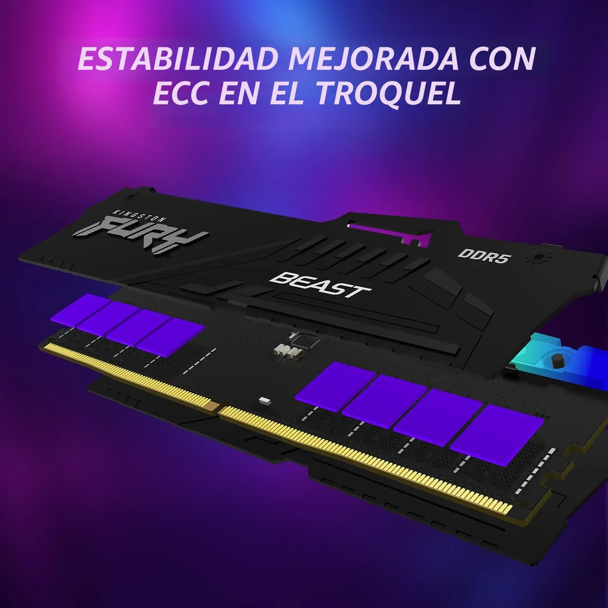 Kingston FURY Beast RGB 16GB 6000MT/s DDR5 CL36 foto 6