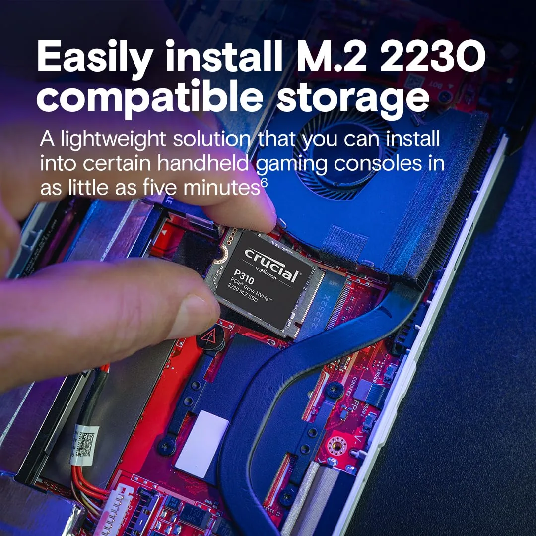 Crucial P310 2TB NVMe PCIe4.0 foto 6