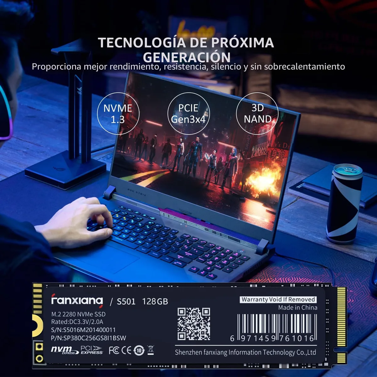 fanxiang S501 128GB NVMe PCIe Gen3 foto 3