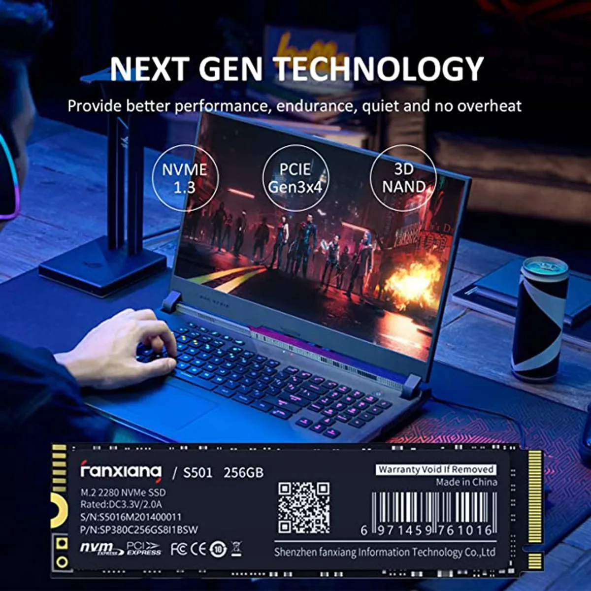 fanxiang S501 256GB NVMe PCIe Gen3 foto 3