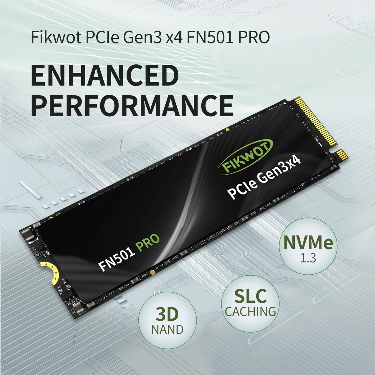 Fikwot FN501 Pro 256GB NVMe PCIe Gen3 foto 4