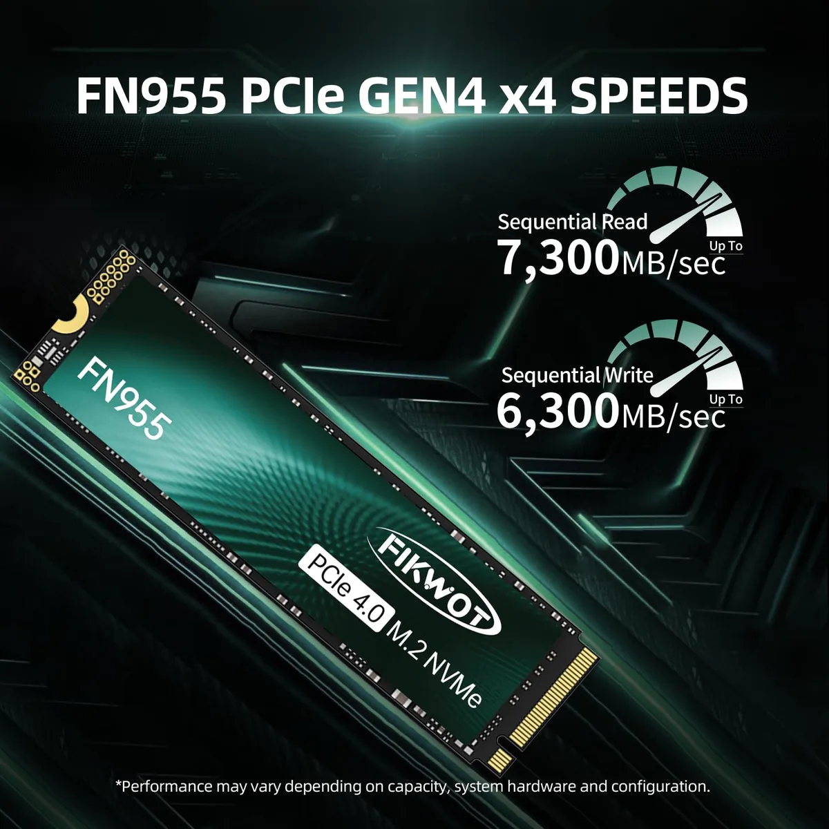 Fikwot FN955 4TB NVMe PCIe Gen4 (7300MB/s) foto 2