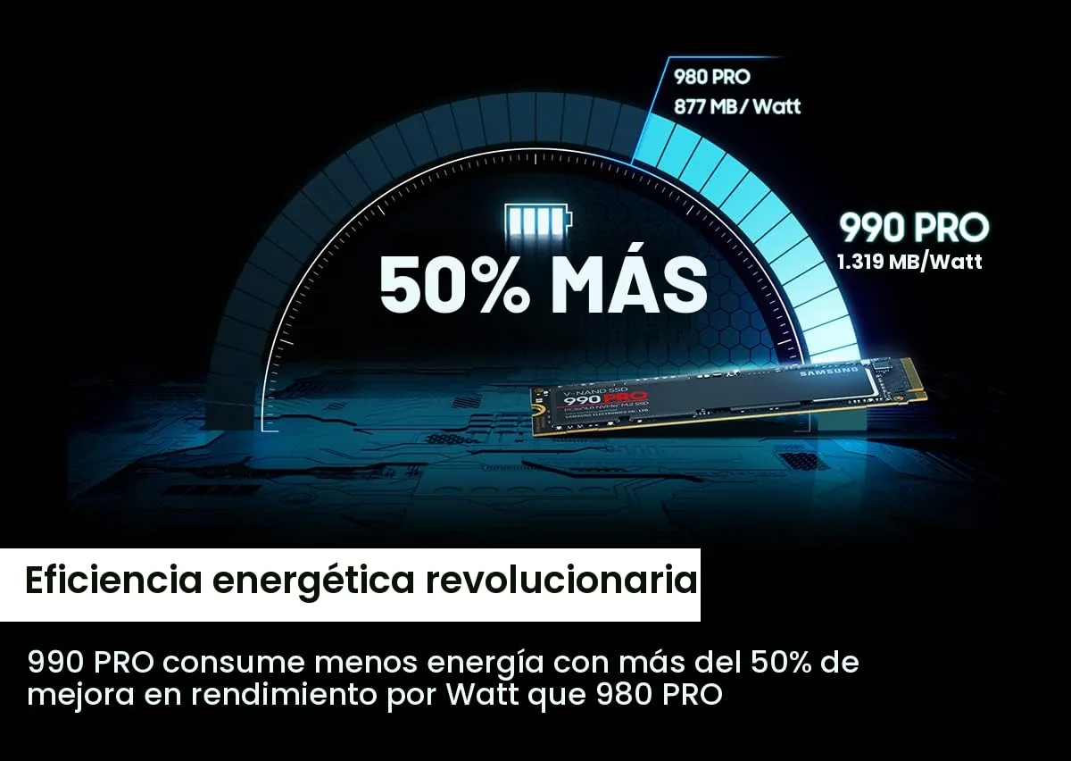 Samsung 990 PRO 1TB NVMe PCIe4.0 foto 3