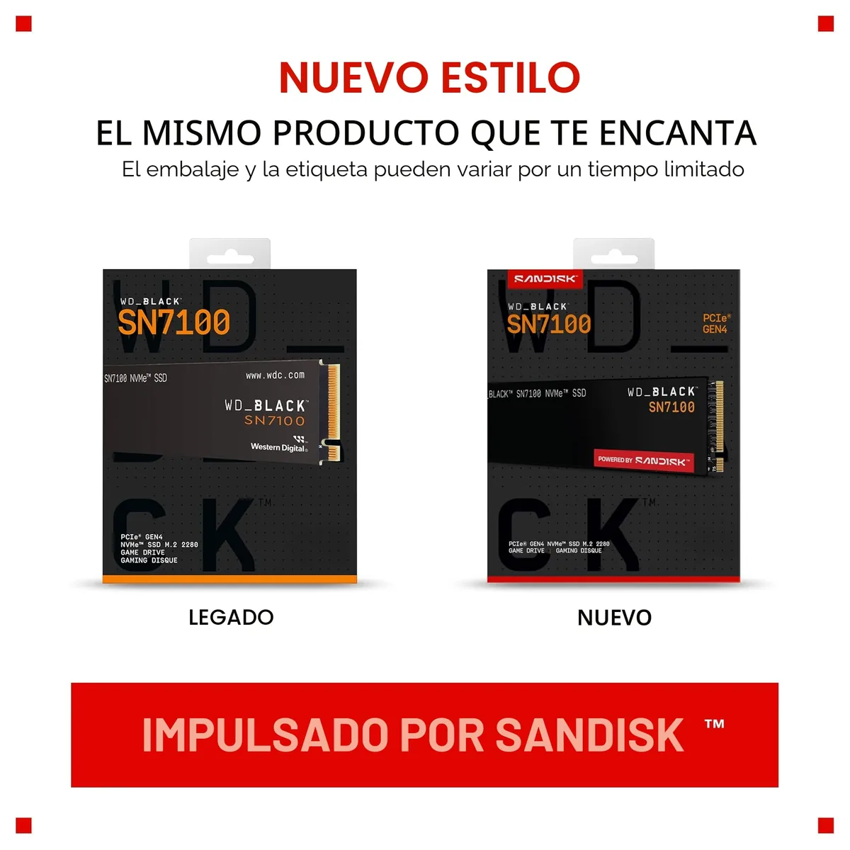 WD_Black SN7100 500GB NVMe PCIe4.0 foto 2